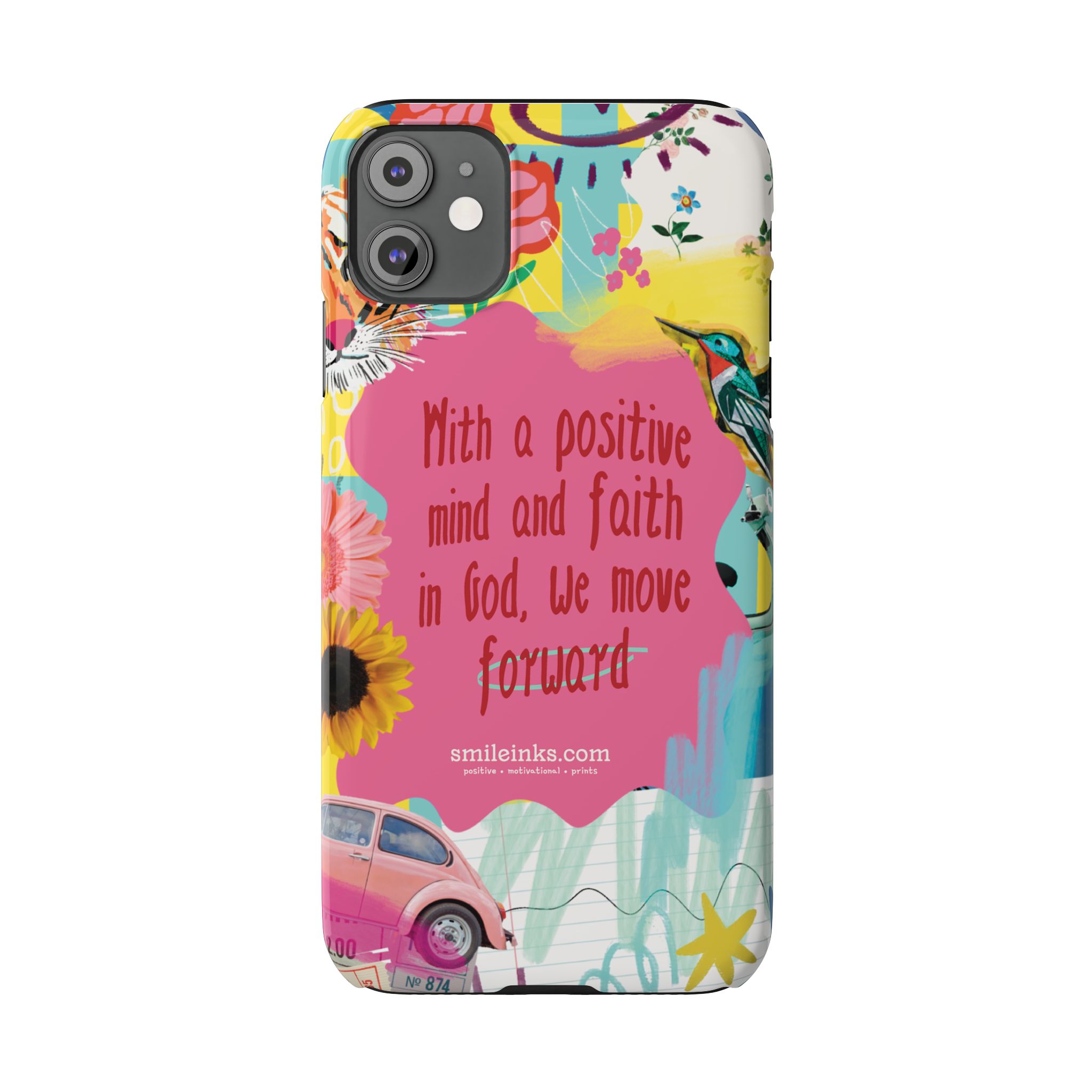 faith & positivity slim phone case — "with a positive mind and faith in god, we move forward" faith & positivity slim phone case — "with a positive mind and faith in god, we move forward"