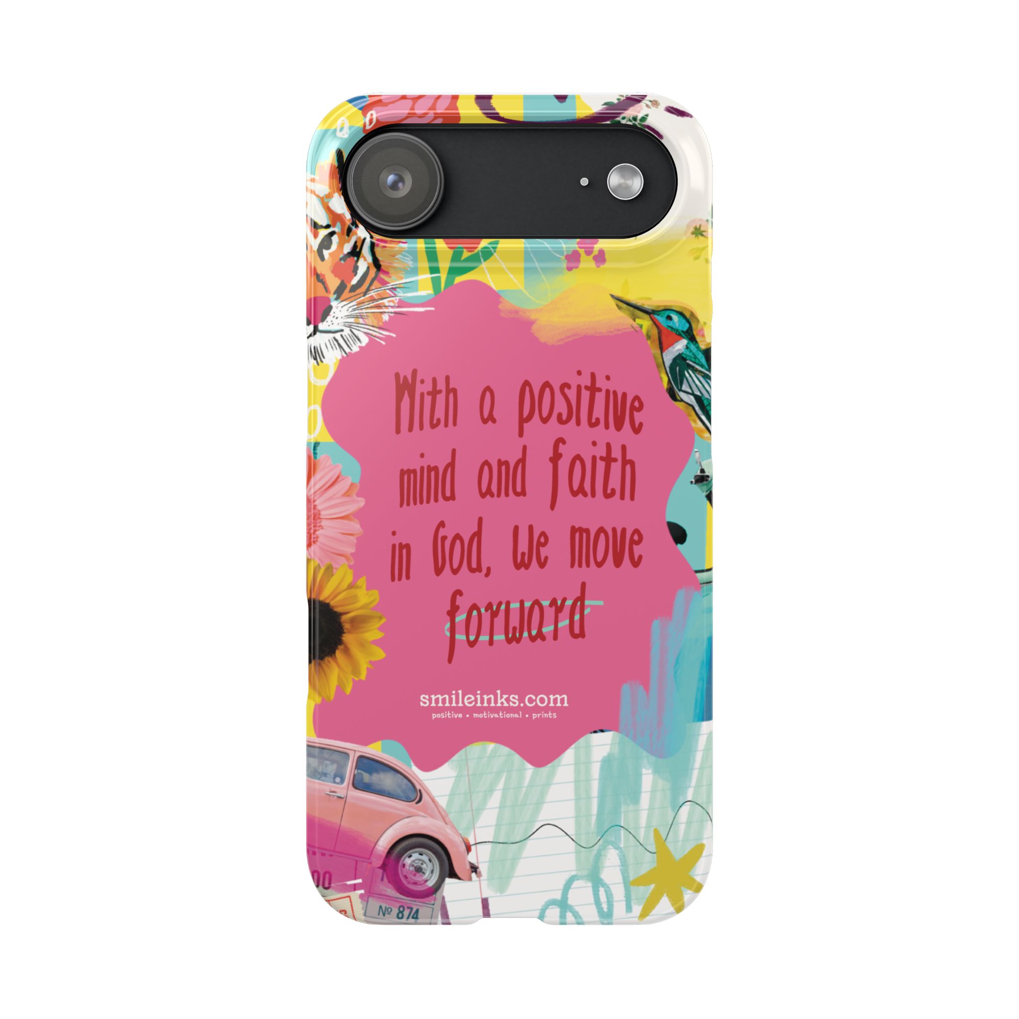 faith & positivity slim phone case — "with a positive mind and faith in god, we move forward" faith & positivity slim phone case — "with a positive mind and faith in god, we move forward"