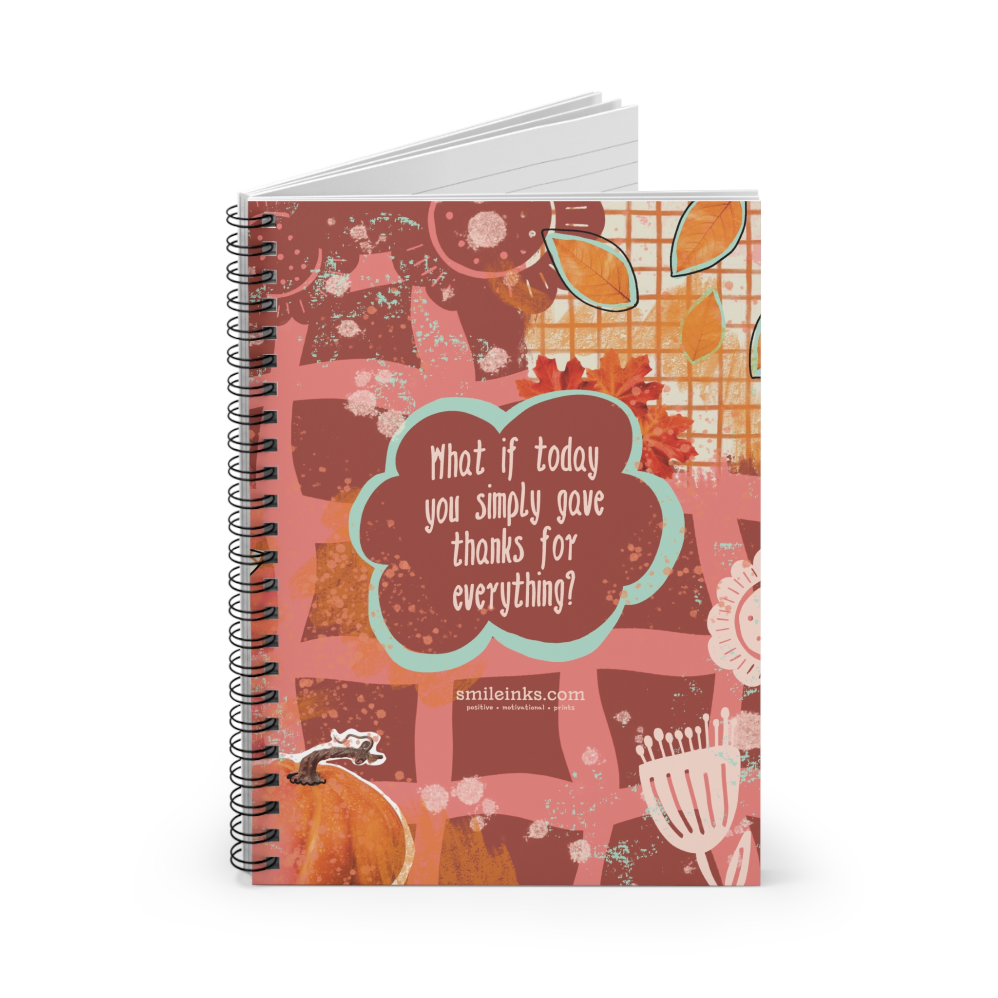gratitude spiral notebook — “what if today you simply gave thanks for everything?” ruled journal gratitude spiral notebook — “what if today you simply gave thanks for everything?” ruled journal