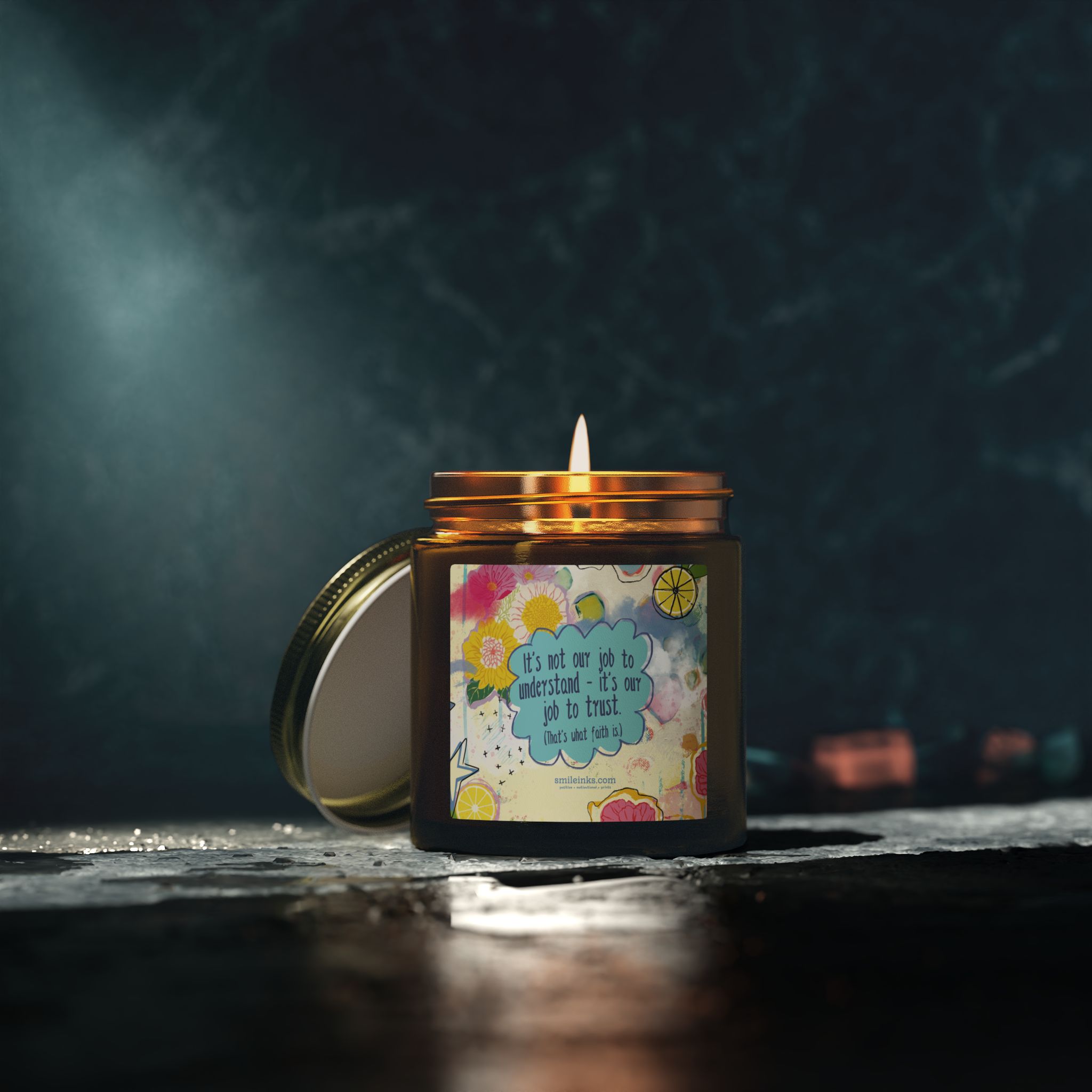 coconut apricot scented candle (4oz & 9oz) — uplifting floral citrus jar with inspirational quote coconut apricot scented candle (4oz & 9oz) — uplifting floral citrus jar with inspirational quote