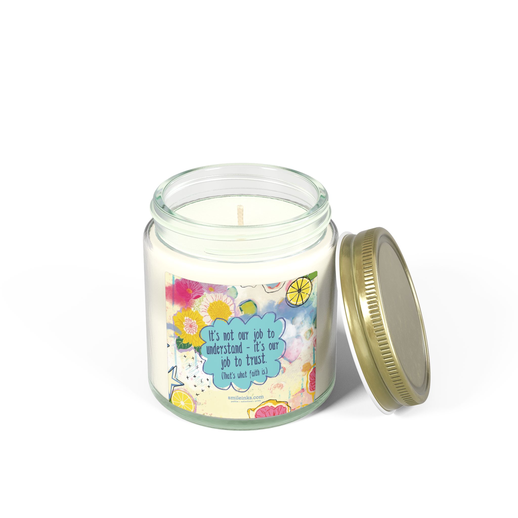coconut apricot scented candle (4oz & 9oz) — uplifting floral citrus jar with inspirational quote coconut apricot scented candle (4oz & 9oz) — uplifting floral citrus jar with inspirational quote