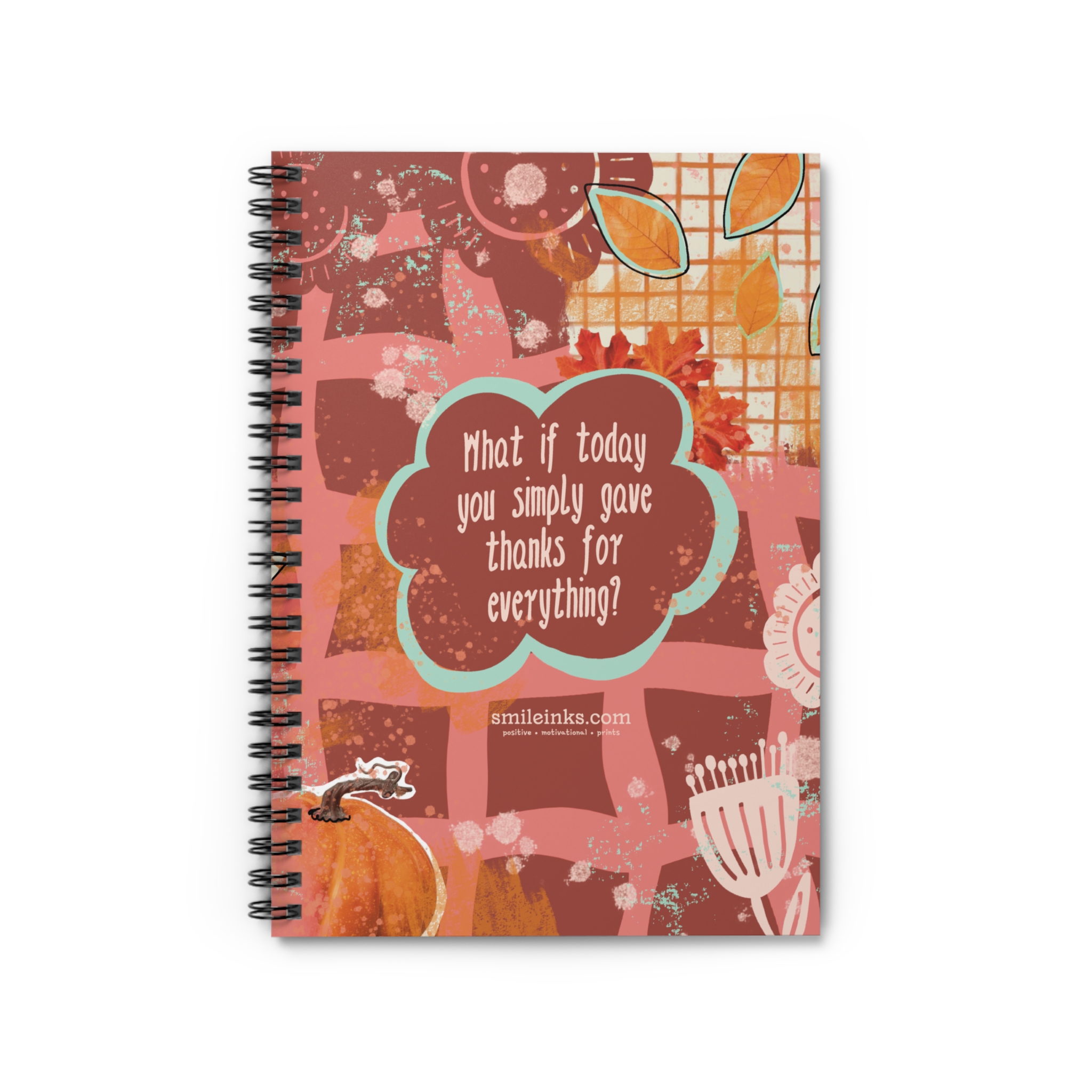 gratitude spiral notebook — “what if today you simply gave thanks for everything?” ruled journal gratitude spiral notebook — “what if today you simply gave thanks for everything?” ruled journal
