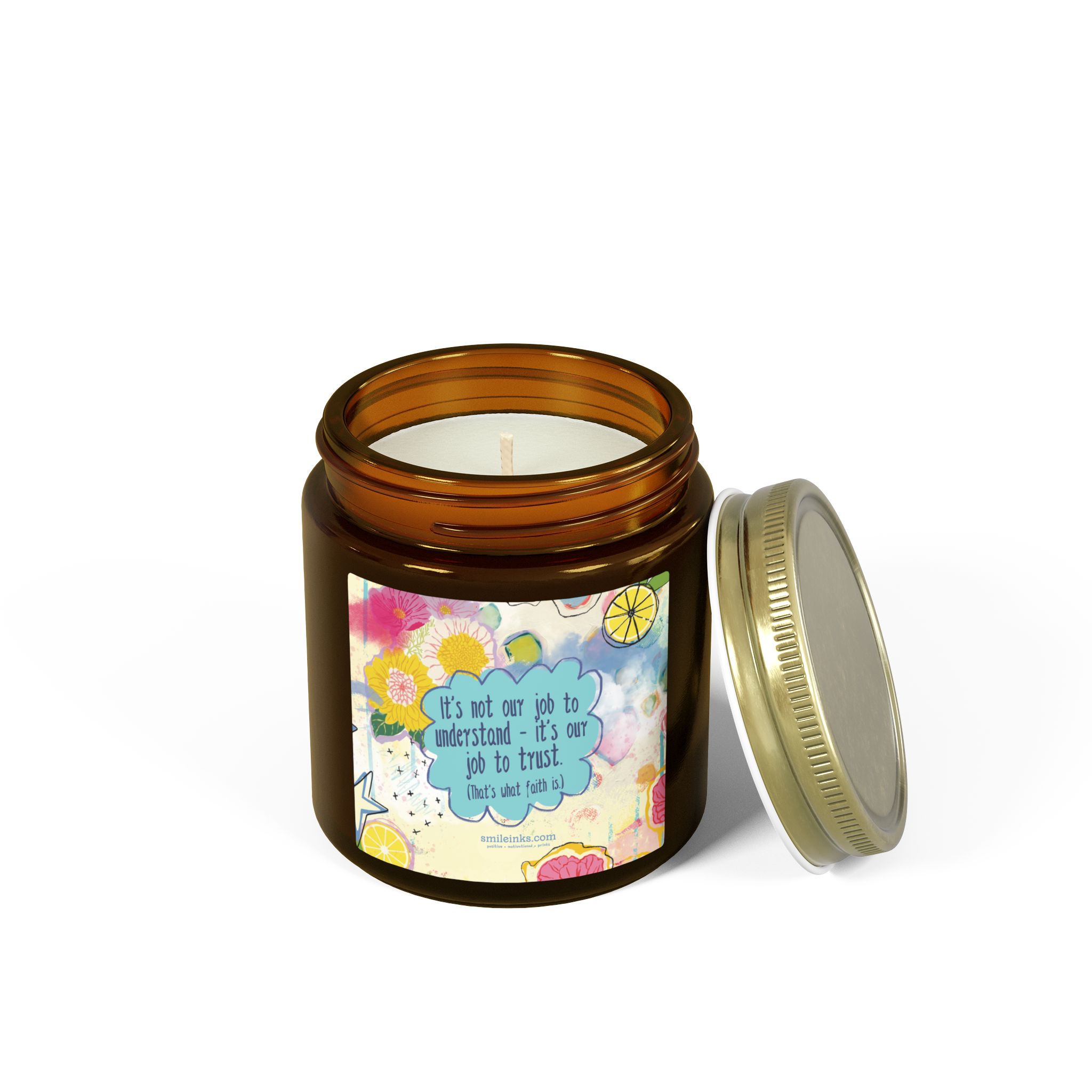 coconut apricot scented candle (4oz & 9oz) — uplifting floral citrus jar with inspirational quote coconut apricot scented candle (4oz & 9oz) — uplifting floral citrus jar with inspirational quote