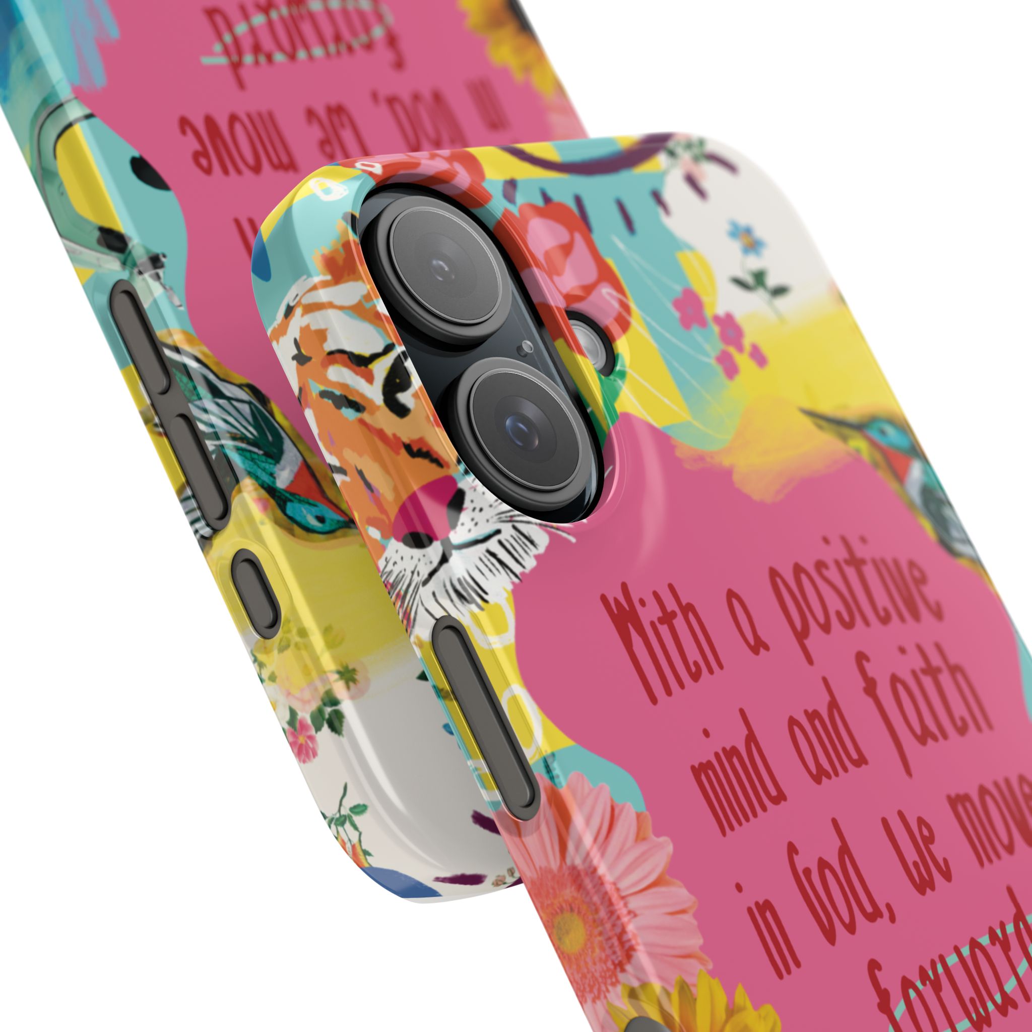 faith & positivity slim phone case — "with a positive mind and faith in god, we move forward" faith & positivity slim phone case — "with a positive mind and faith in god, we move forward"