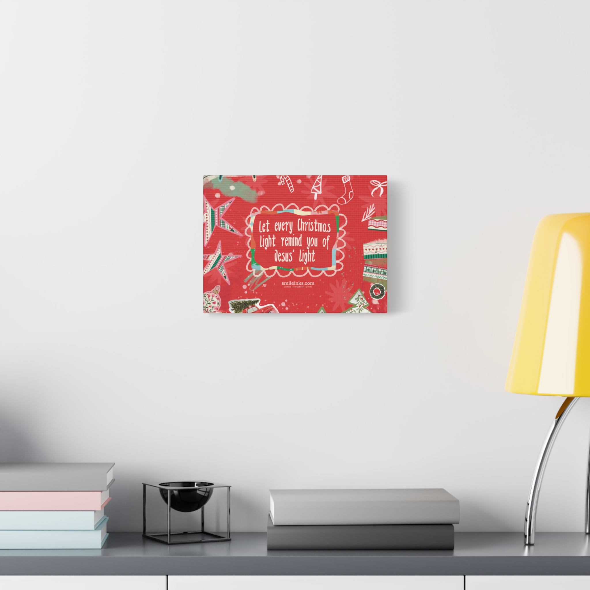 christmas canvas wall art "let every christmas light remind you of jesus' light" matte stretched canvas christmas canvas wall art "let every christmas light remind you of jesus' light" matte stretched canvas
